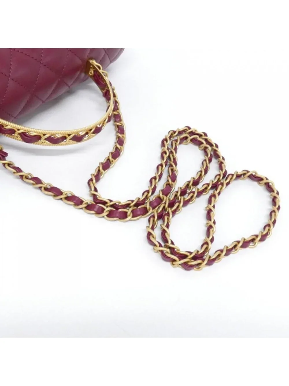 Chanel Bag Handbag Burgundy